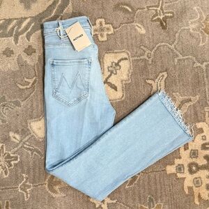 NWT | MOTHER The Hustler Ankle Fray Jeans